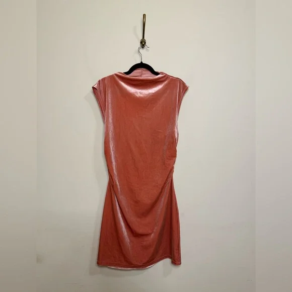 Reformation Alden Knit Dress in Light Pink Velvet Women